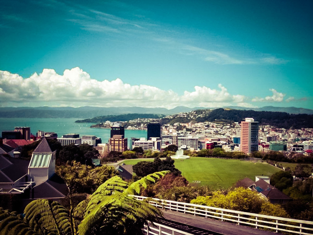 View overlooking the city of Wellington, New Zealand