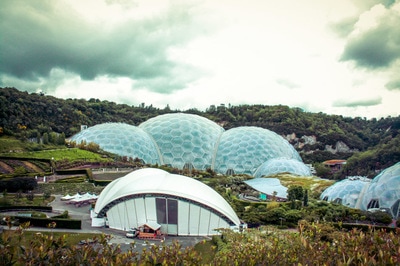 Eden greenhouse in the United Kingdom