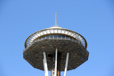 The Space Needle on a beautiful day in Seattle, Washington